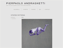 Tablet Screenshot of pierpaoloandraghetti.com